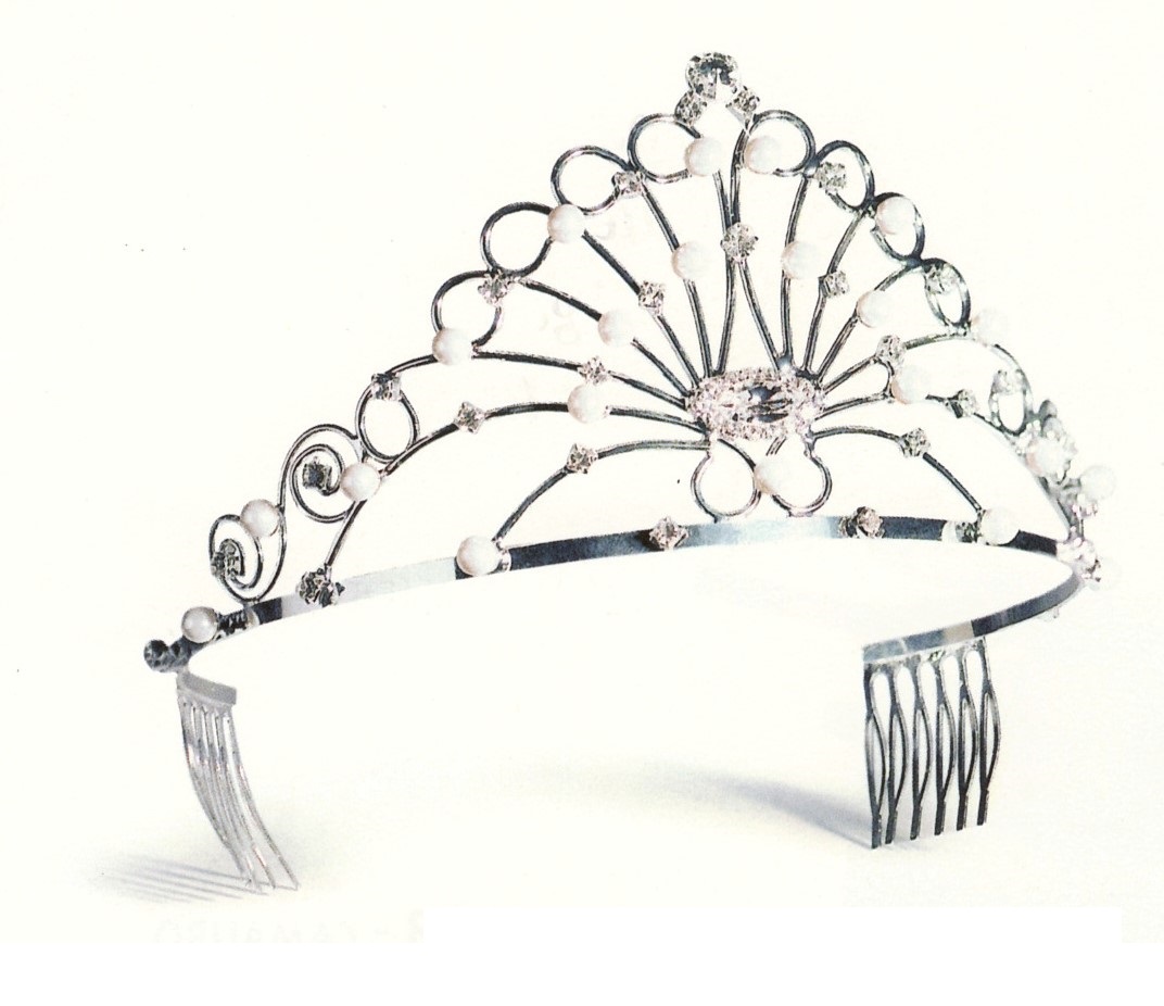 DIADEMA ALTO CON PERLE N&deg; 1 STRASS ART. ACS DAP1