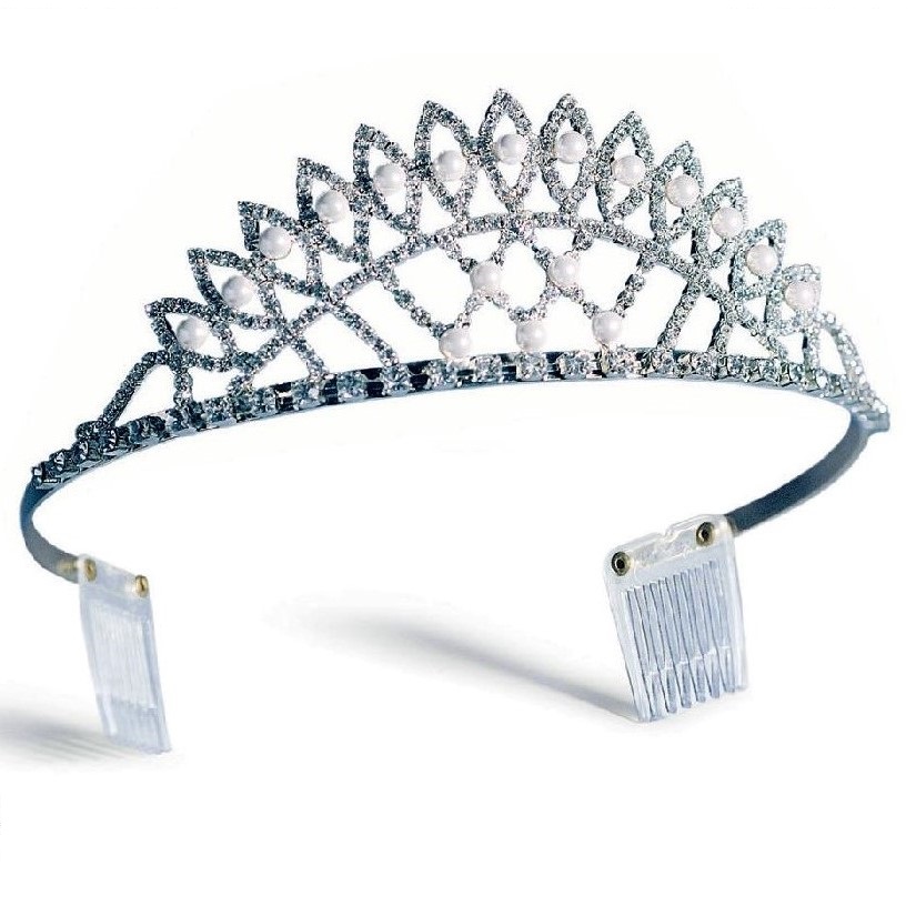 DIADEMA BASSO CON PERLE E STRASS ART. ACS DBP