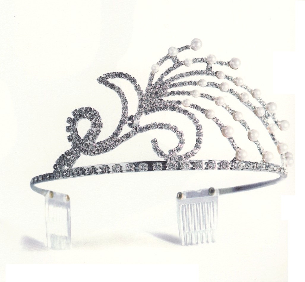 DIADEMA ALTO CON PERLE N° 2 STRASS ART. ACS DAP2